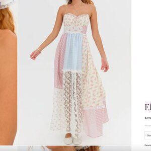 For Love & Lemons Elula Maxi Dress, XS, Worn Once, Like New